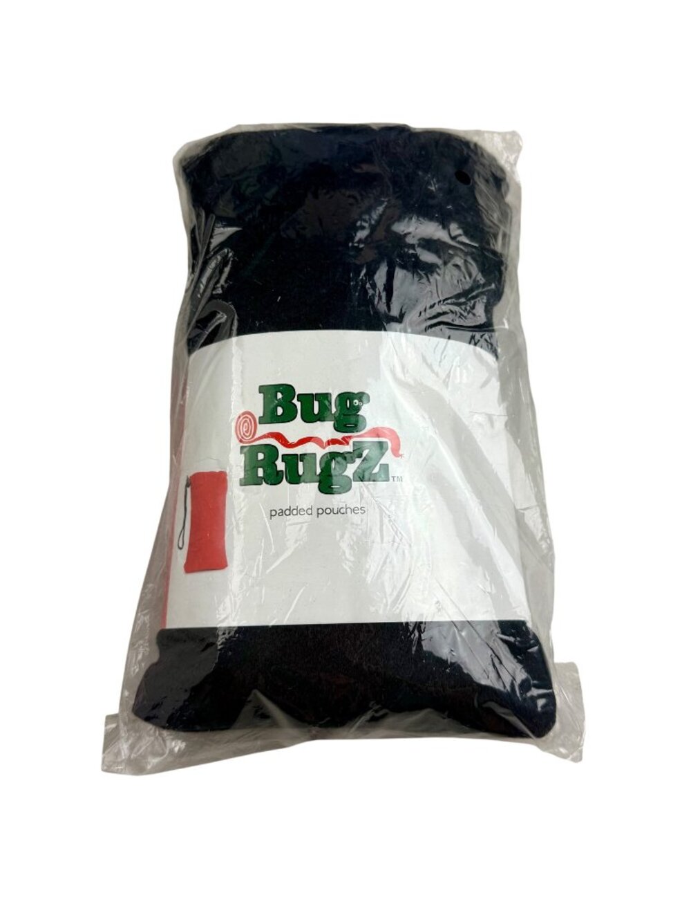 New Bug RugZ Padded Pouch Drawstring & Carabiner Black Ideal for Storage/ Travel